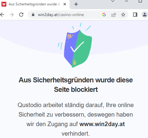 Blockierte Webseite 2